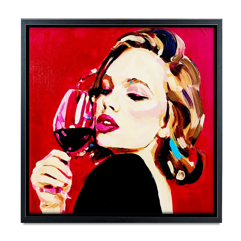 Scarlett Seduction Square Canvas Print Scarlett Seduction Square Canvas Print wall art product Juliet Stockton