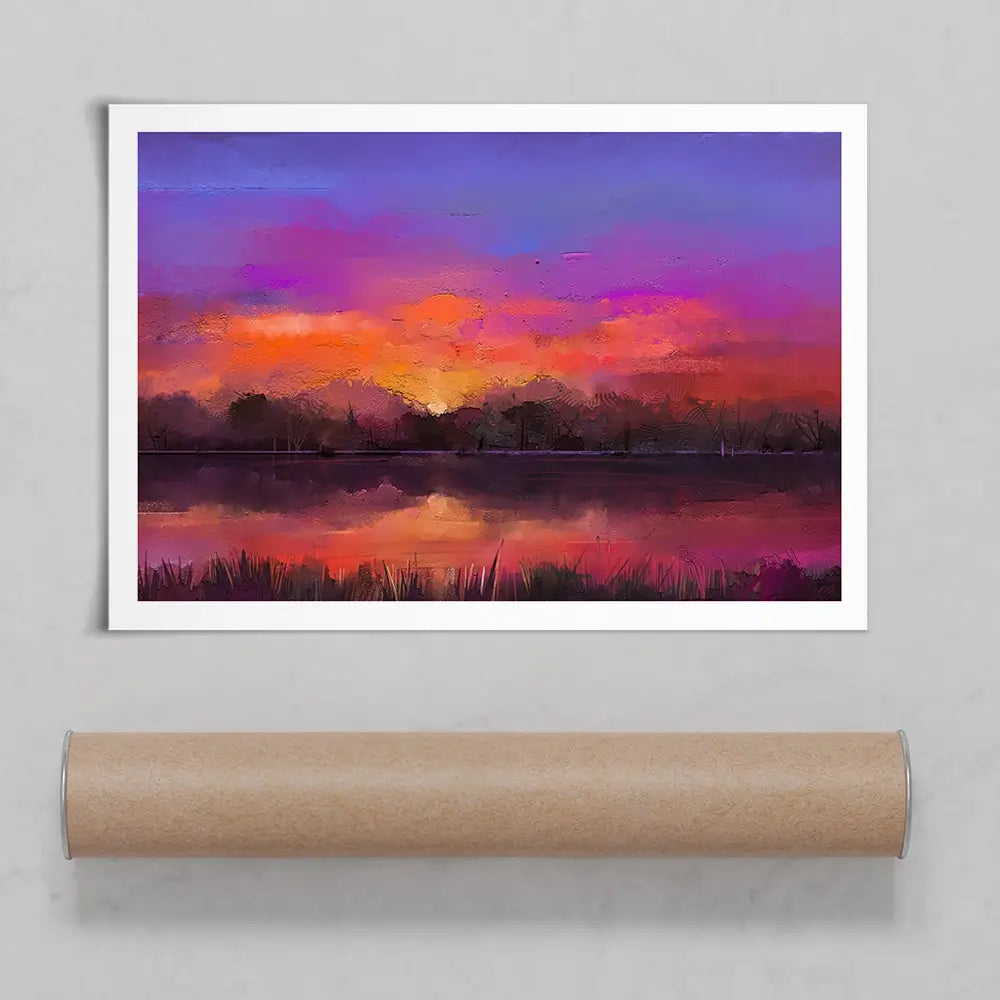 Scenic Sunset Art Print Scenic Sunset Art Print wall art product Art Print Shop