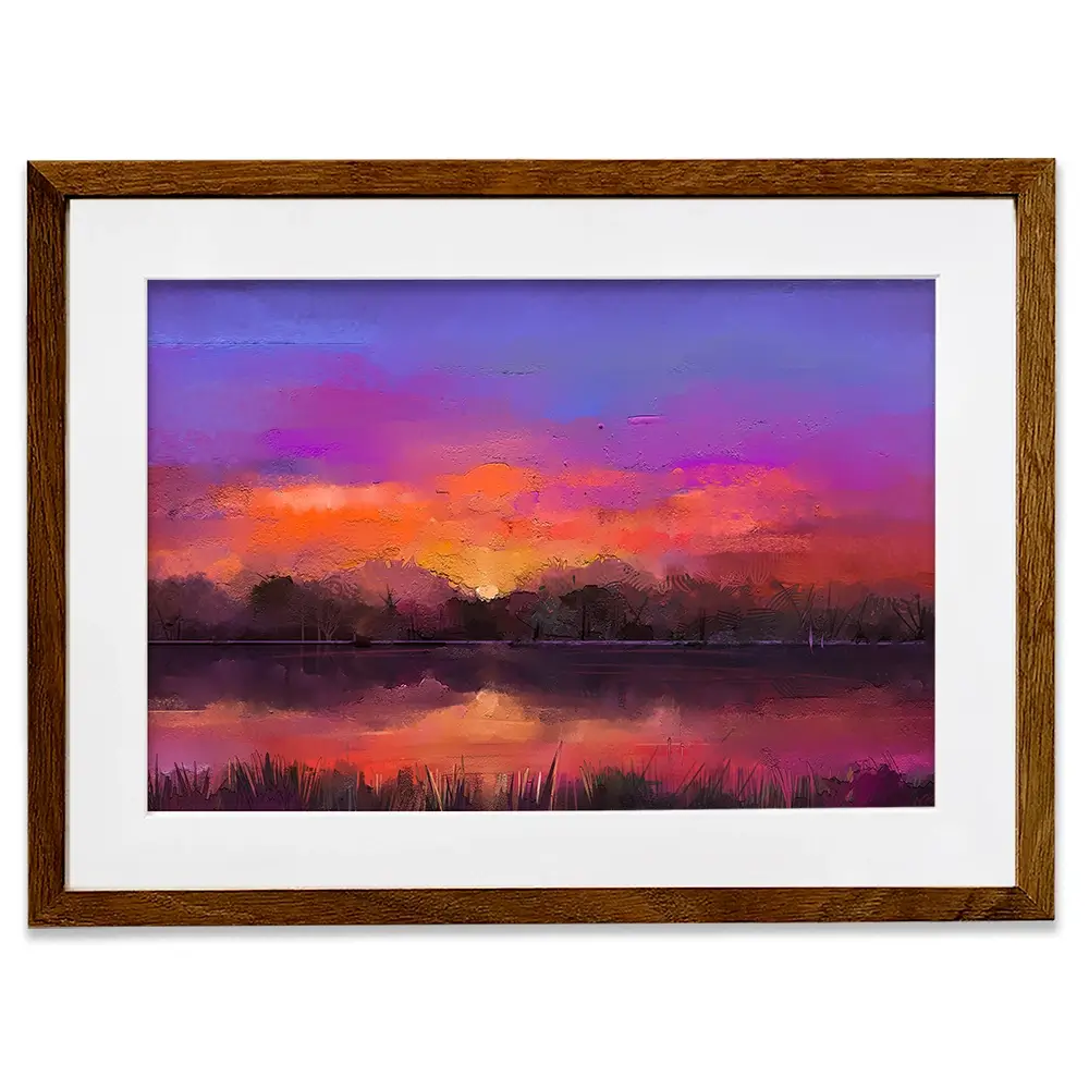 Scenic Sunset Framed Art Print Scenic Sunset Framed Art Print wall art product Art Print Shop