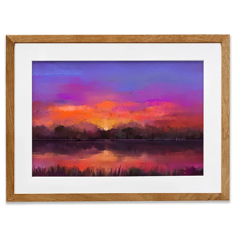 Scenic Sunset Framed Art Print Scenic Sunset Framed Art Print wall art product Art Print Shop
