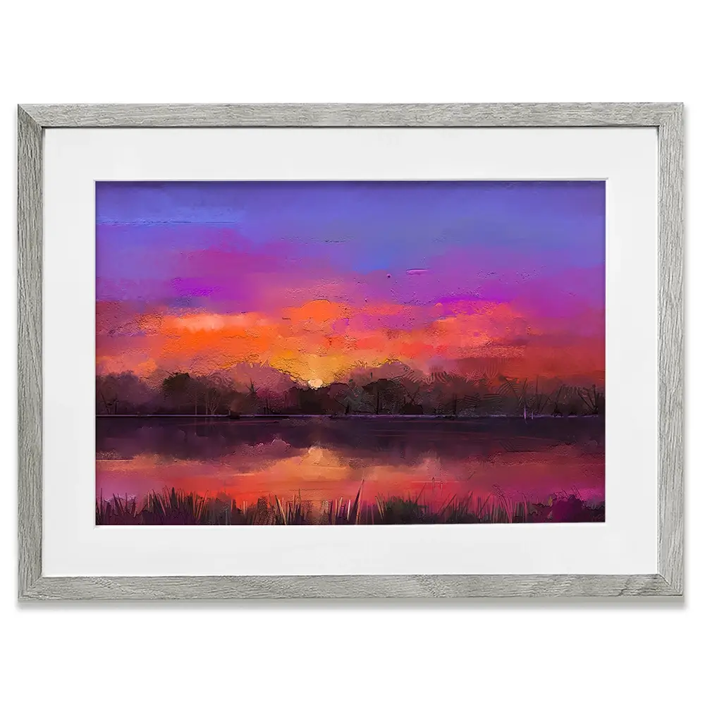 Scenic Sunset Framed Art Print Scenic Sunset Framed Art Print wall art product Art Print Shop