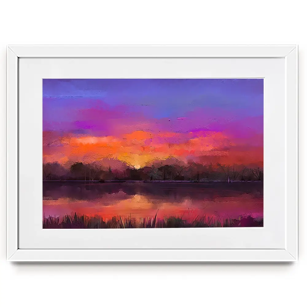 Scenic Sunset Framed Art Print Scenic Sunset Framed Art Print wall art product Art Print Shop