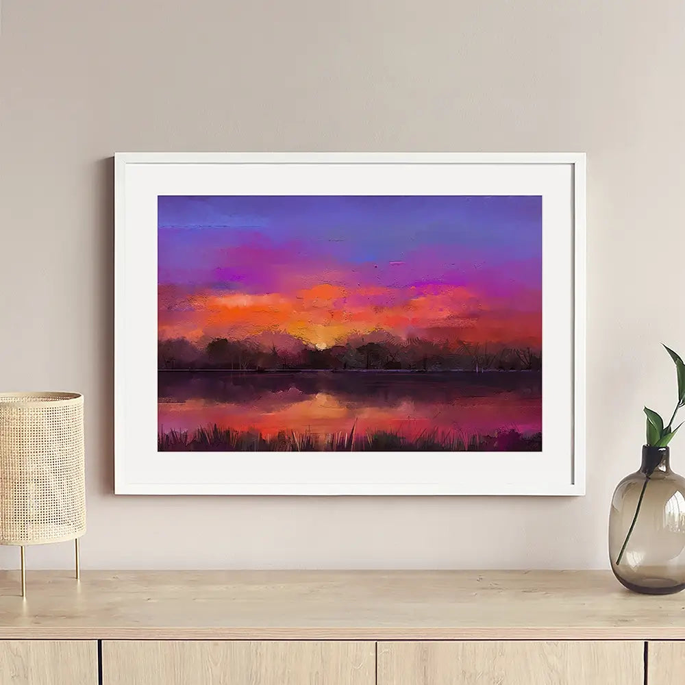 Scenic Sunset Framed Art Print Scenic Sunset Framed Art Print wall art product Art Print Shop
