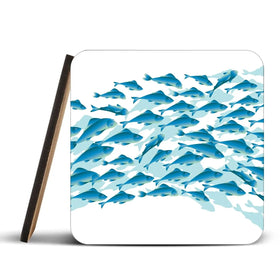 School Of Fish Coaster Set Rainbow Soul Tree Coaster Set | Rainbow Soul Tree Art Coasters wall art product Galyna_P / Shutterstock