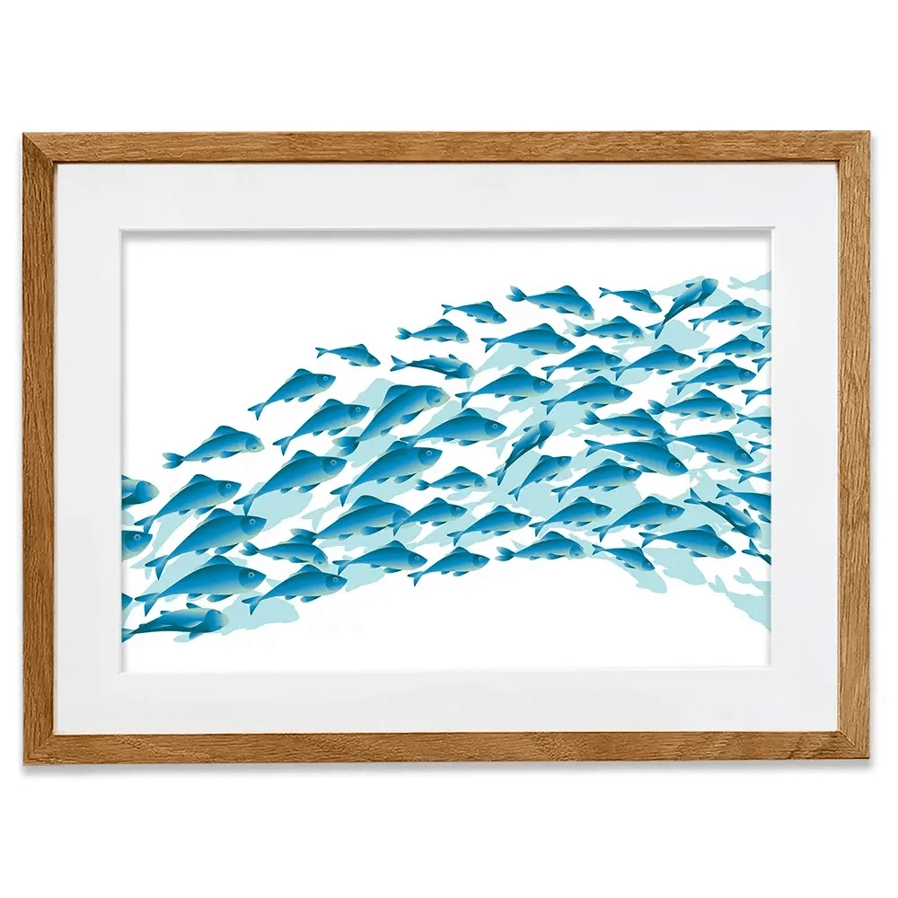 School Of Fish Framed Art Print School Of Fish Framed Art Print wall art product Galyna_P / Shutterstock