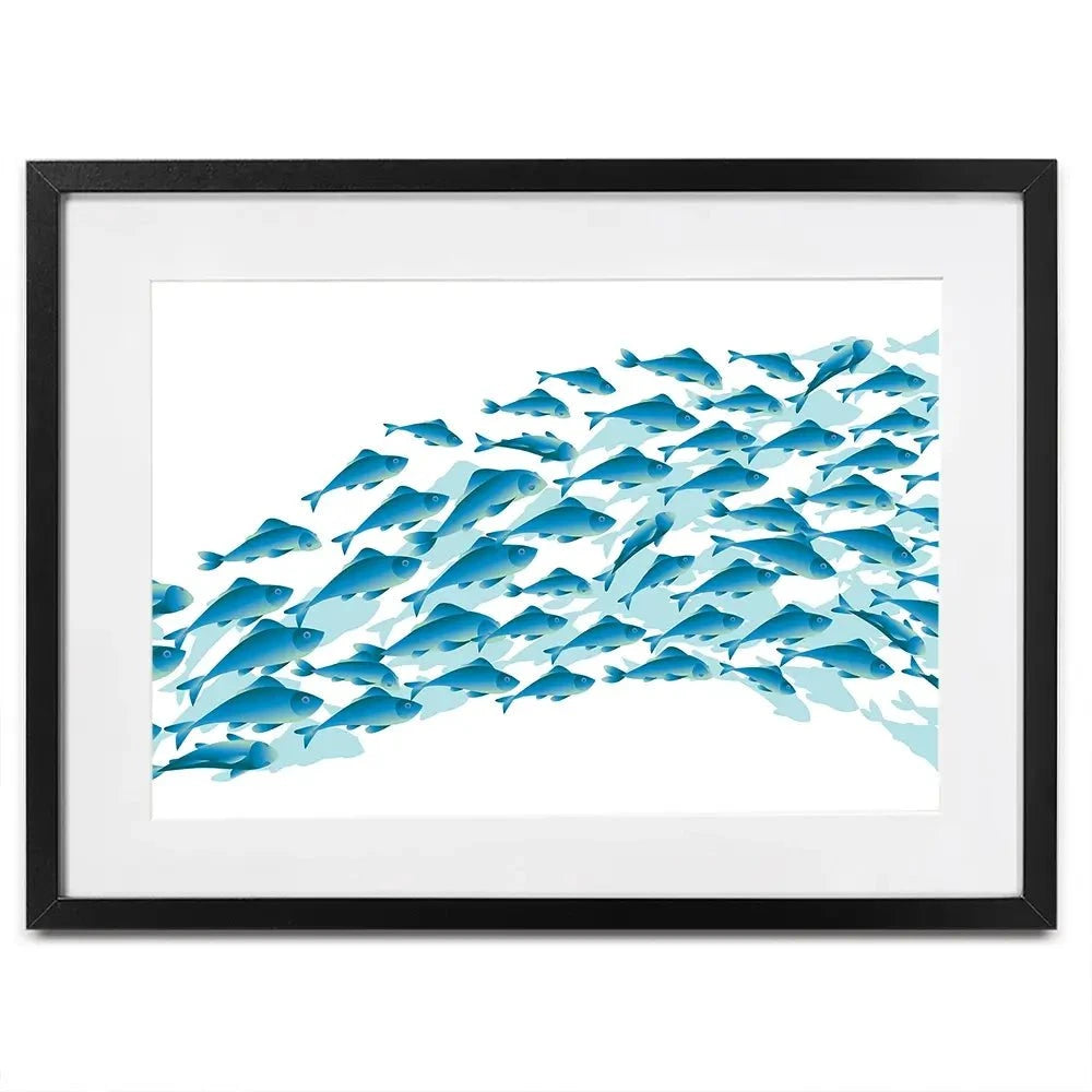School Of Fish Framed Art Print School Of Fish Framed Art Print wall art product Galyna_P / Shutterstock