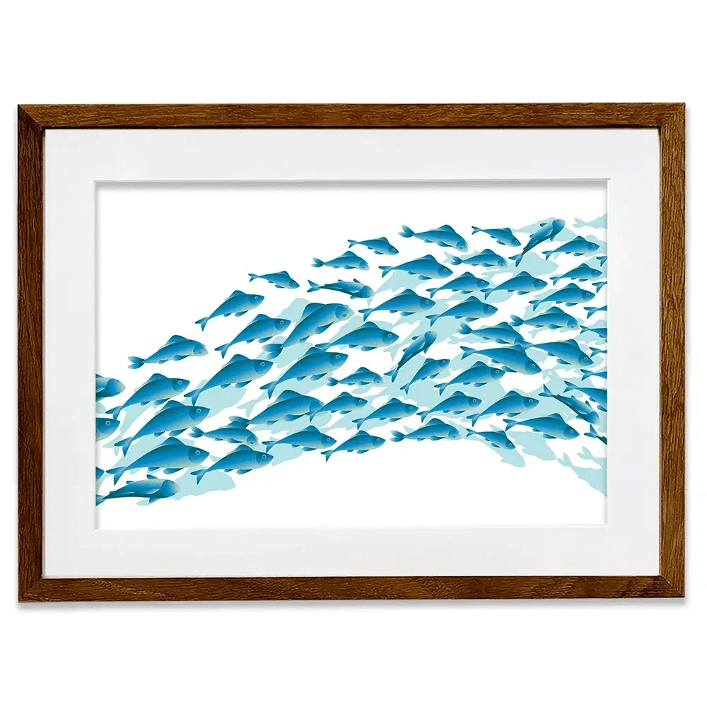 School Of Fish Framed Art Print School Of Fish Framed Art Print wall art product Galyna_P / Shutterstock