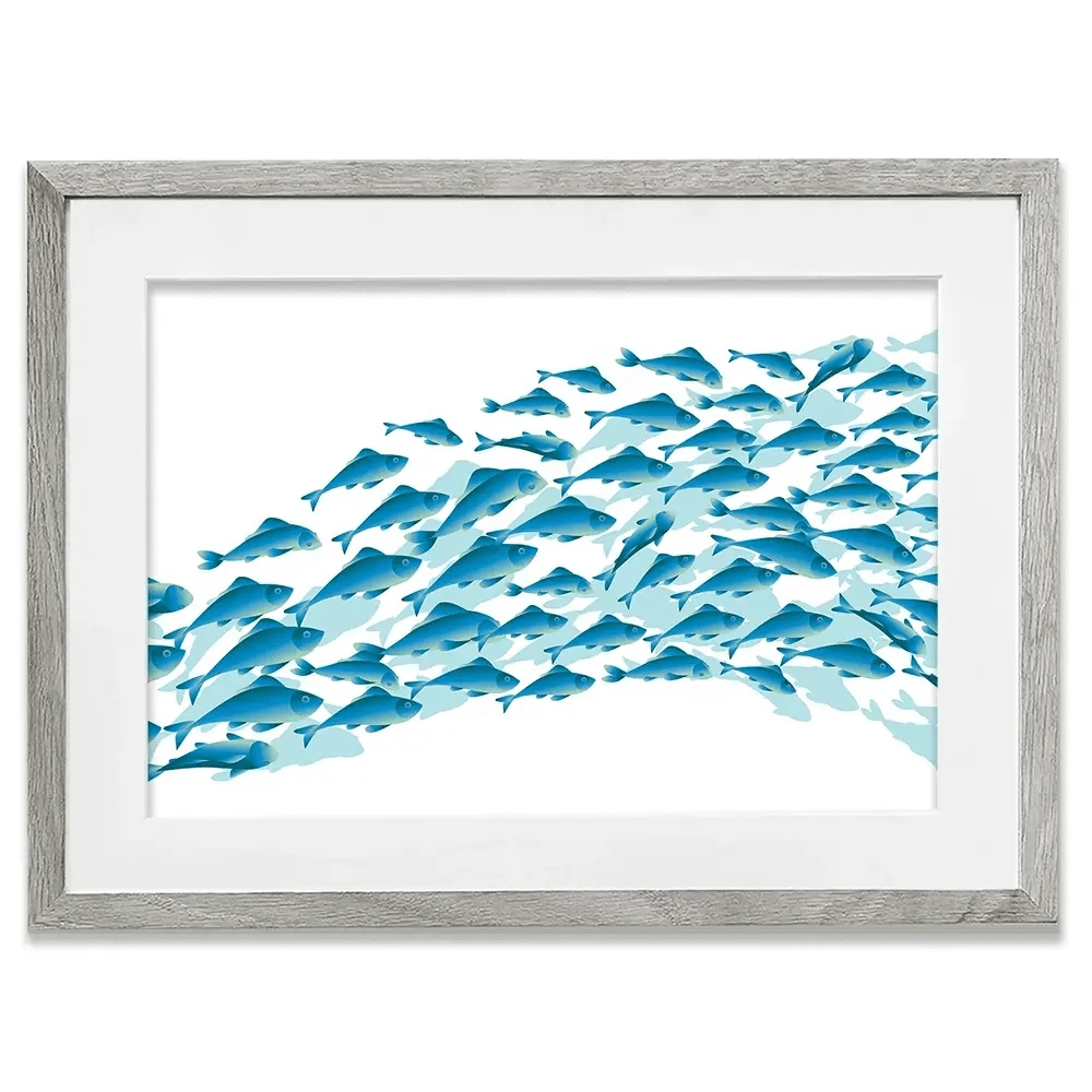 School Of Fish Framed Art Print School Of Fish Framed Art Print wall art product Galyna_P / Shutterstock