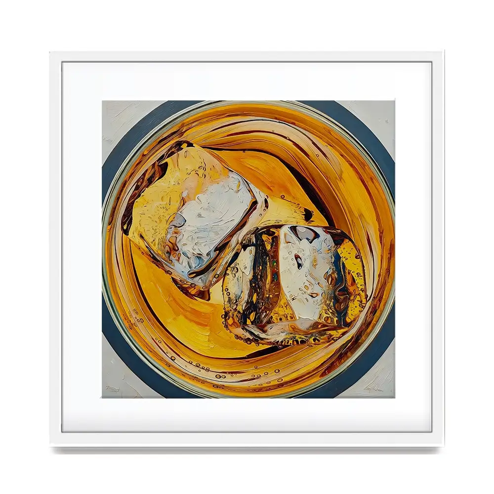 Scotch On The Rocks Cocktail Square Framed Art Print Scotch On The Rocks Cocktail Square Framed Art Print wall art product David Alexander Elder