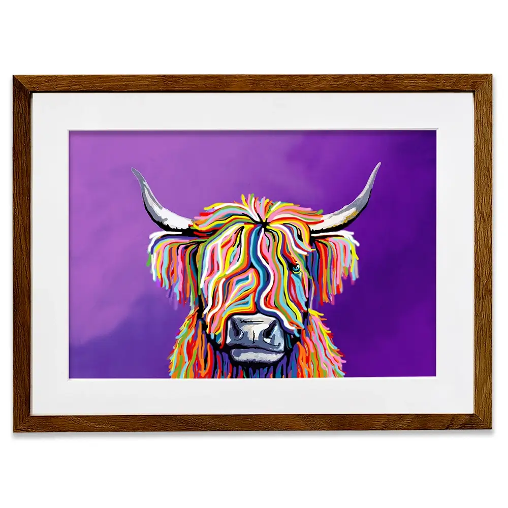 Scottish Coo Framed Art Print Scottish Coo Framed Art Print wall art product Independent