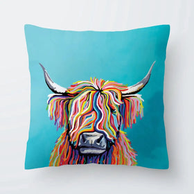 Scottish Cow Cushion Scottish Cow Cushion wall art product Independent