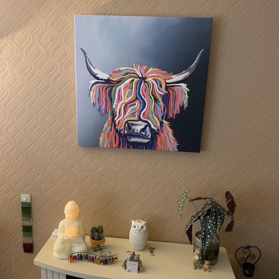 Scottish Highland Coo Canvas Print wall art product Independent