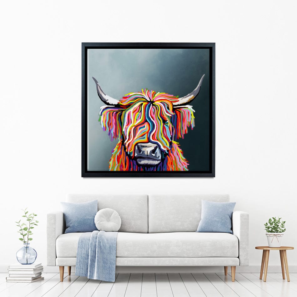 Scottish Highland Coo Canvas Print wall art product Independent