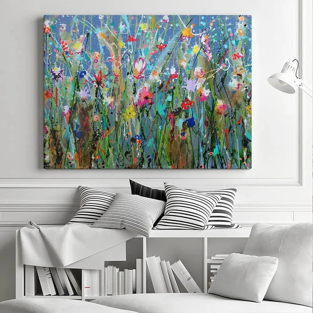Sea Of Flowers Canvas Print Sea Of Flowers Canvas Print wall art product Studio Paint-Ing