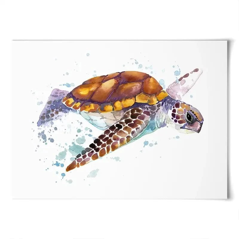 Sea Turtle Art Print Sea Turtle Art Print wall art product Faenkova Elena / Shutterstock