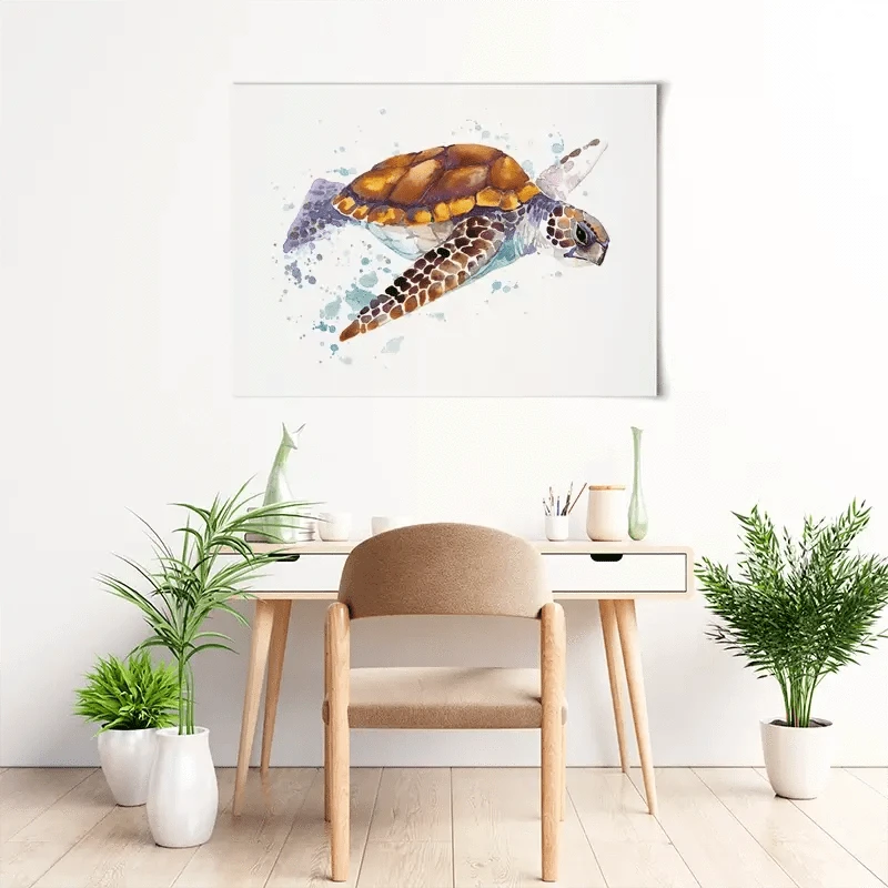 Sea Turtle Art Print Sea Turtle Art Print wall art product Faenkova Elena / Shutterstock