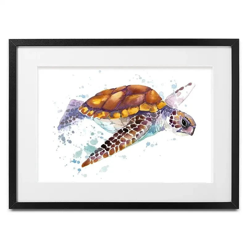 Sea Turtle Framed Art Print Sea Turtle Framed Art Print wall art product Faenkova Elena / Shutterstock