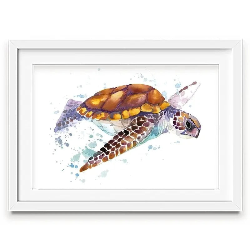 Sea Turtle Framed Art Print Sea Turtle Framed Art Print wall art product Faenkova Elena / Shutterstock
