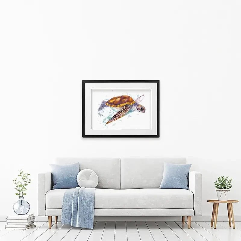 Sea Turtle Framed Art Print Sea Turtle Framed Art Print wall art product Faenkova Elena / Shutterstock