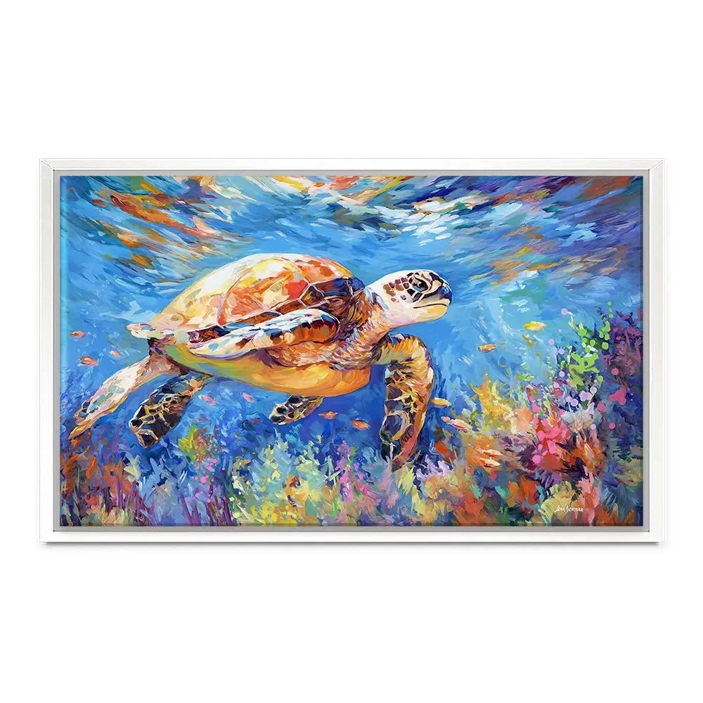 Sea Turtles Adventure Canvas Print Sea Turtles Adventure Canvas Print wall art product Leon Devenice