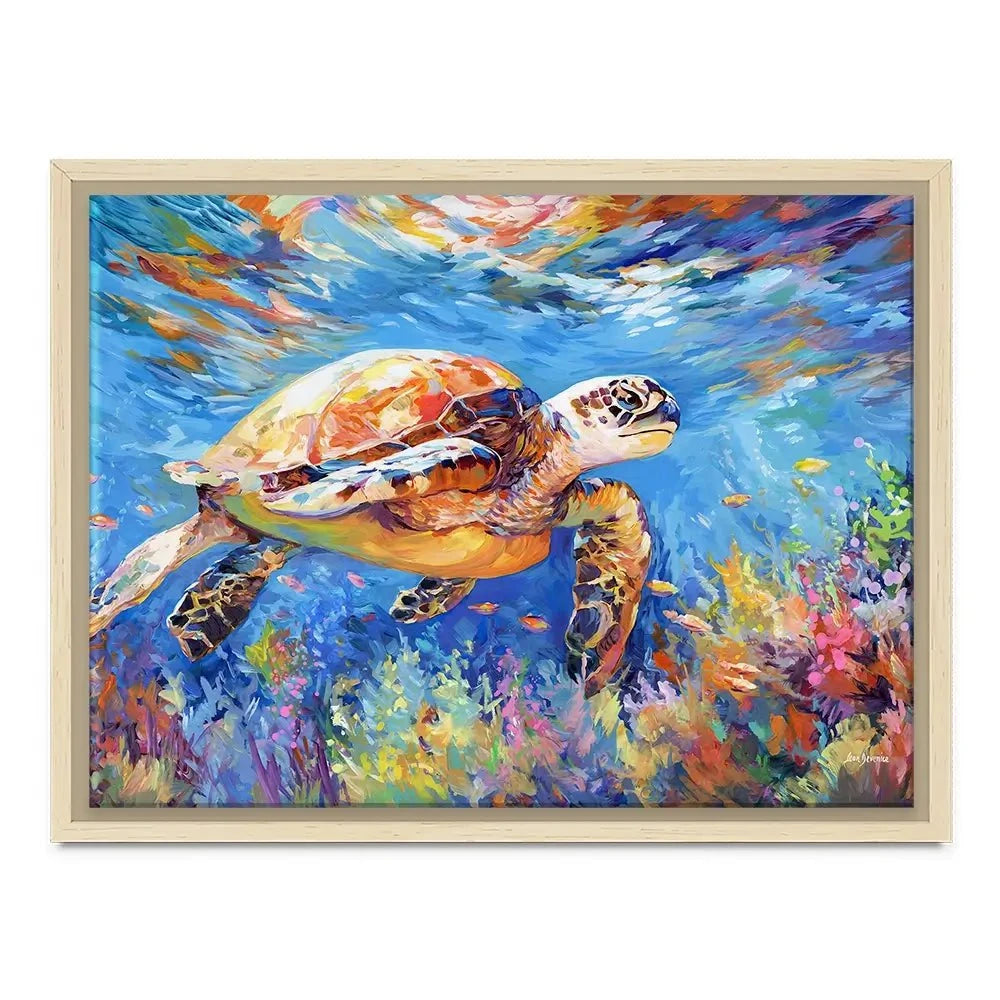 Sea Turtles Adventure Canvas Print Sea Turtles Adventure Canvas Print wall art product Leon Devenice