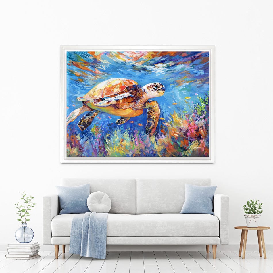 Sea Turtles Adventure Canvas Print wall art product Leon Devenice