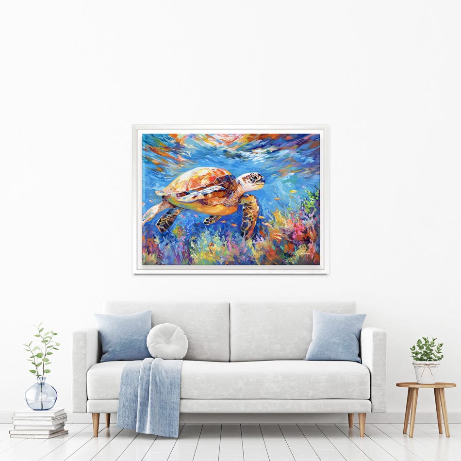 Sea Turtles Adventure Canvas Print wall art product Leon Devenice