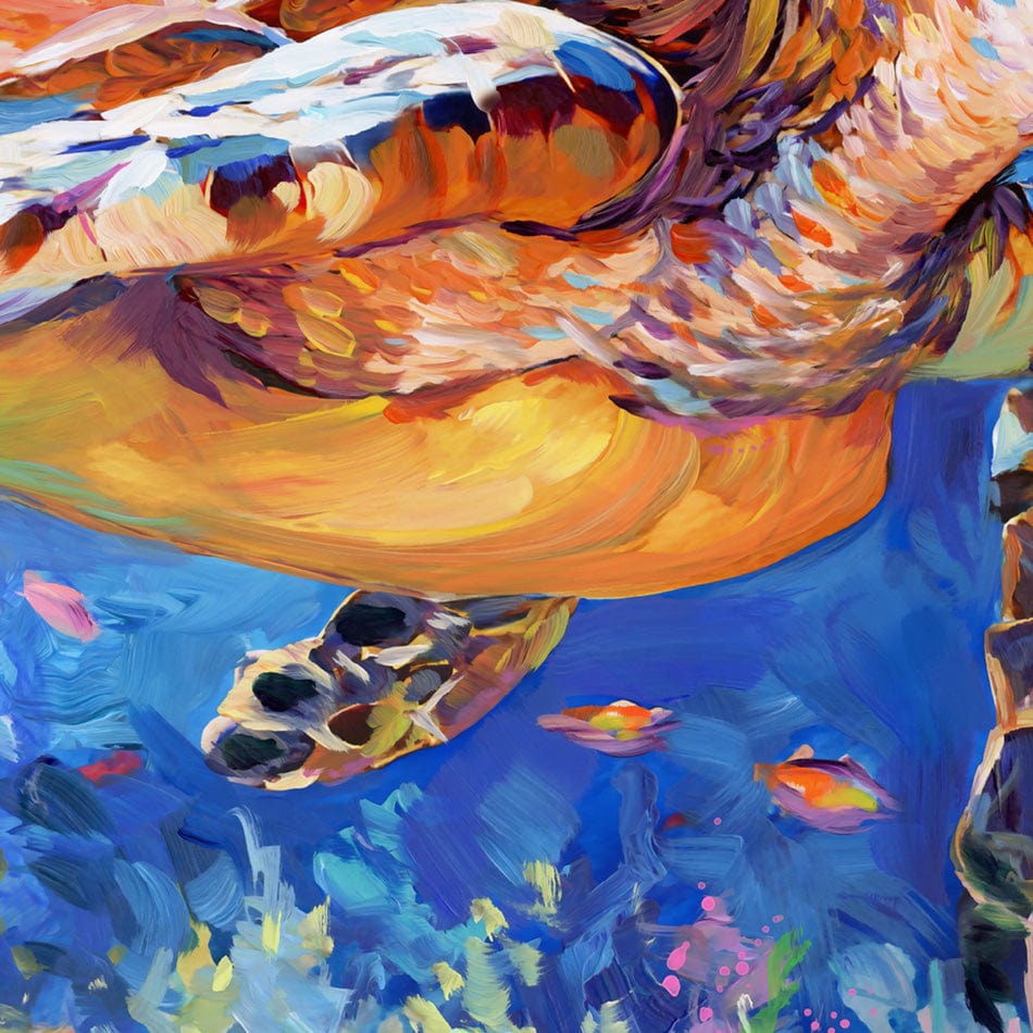 Sea Turtles Adventure Canvas Print wall art product Leon Devenice