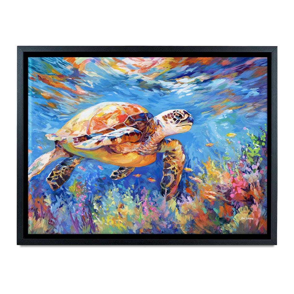 Sea Turtles Adventure Canvas Print wall art product Leon Devenice