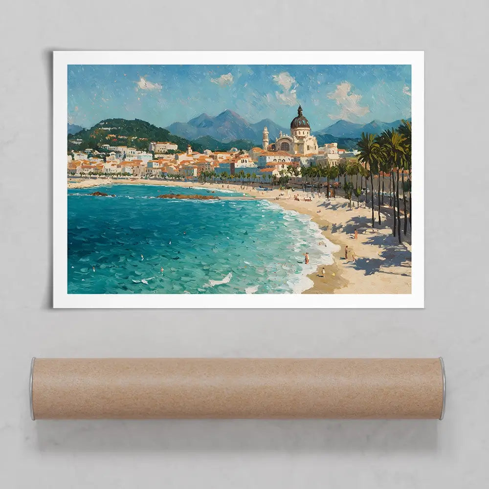 Seafront View Art Print Seafront View Art Print wall art product IAmHomeStudio