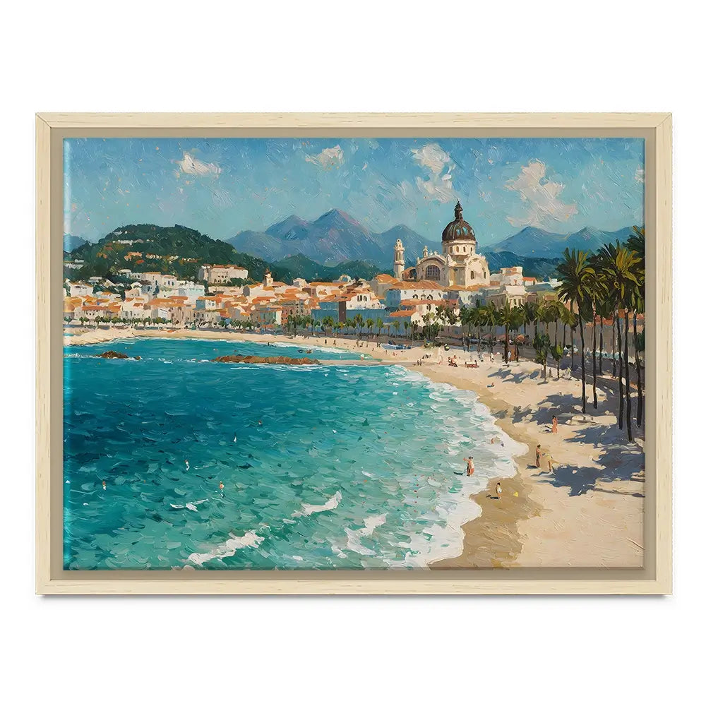 Seafront View Canvas Print Seafront View Canvas Print wall art product IAmHomeStudio