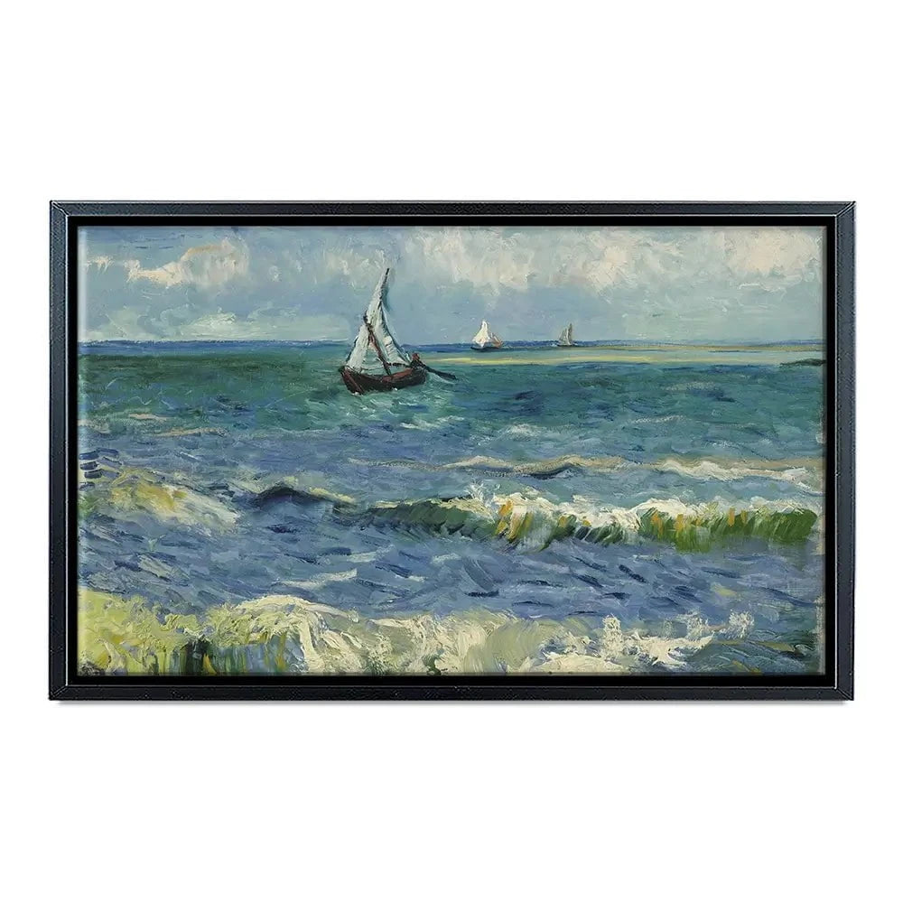 Seascape Near Les Saintes-Maries-De-La-Mer Canvas Print Seascape Near Les Saintes-Maries-De-La-Mer Canvas Print wall art product Vincent Van Gogh