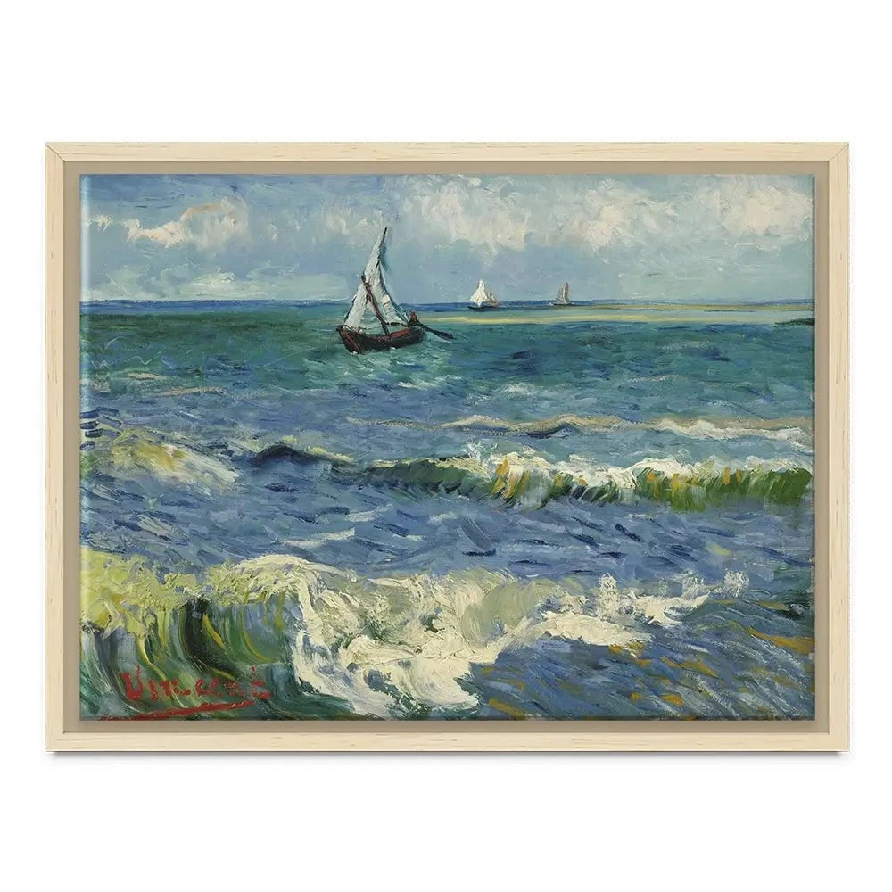 Seascape Near Les Saintes-Maries-De-La-Mer Canvas Print Seascape Near Les Saintes-Maries-De-La-Mer Canvas Print wall art product Vincent Van Gogh