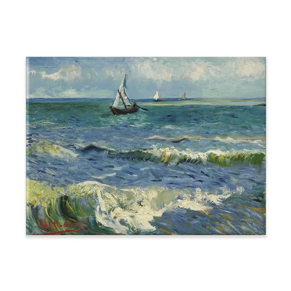 Seascape Near Les Saintes-Maries-De-La-Mer Canvas Print Seascape Near Les Saintes-Maries-De-La-Mer Canvas Print wall art product Vincent Van Gogh