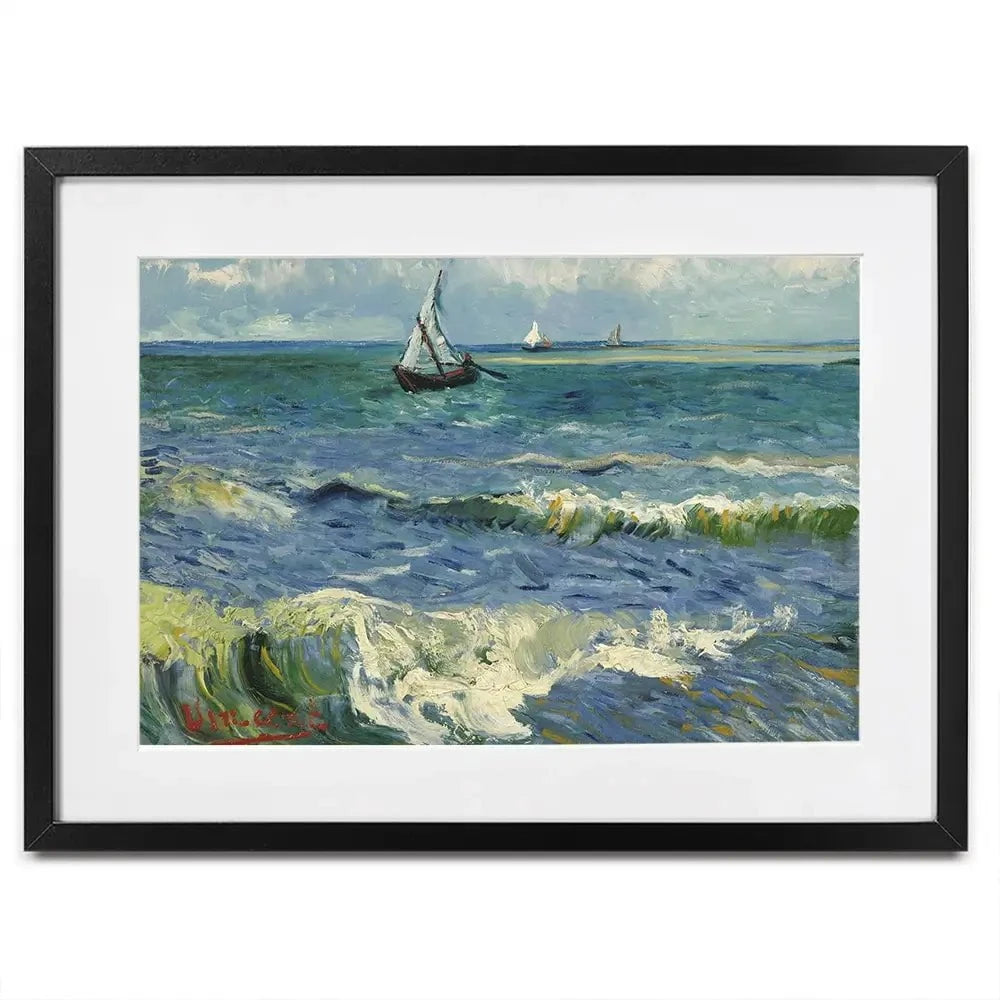 Seascape Near Les Saintes-Maries-De-La-Mer Framed Art Print Seascape Near Les Saintes-Maries-De-La-Mer Framed Art Print wall art product Vincent Van Gogh