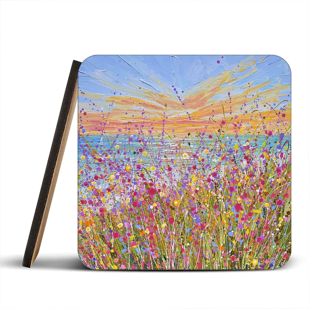 Seaside Bloom Coaster Set Seaside Bloom Coaster Set wall art product Olga Tkachyk
