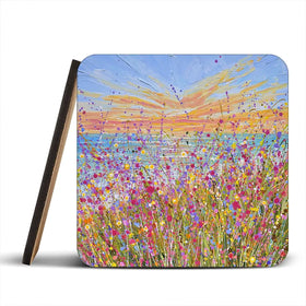 Seaside Bloom Coaster Set Seaside Bloom Coaster Set wall art product Olga Tkachyk