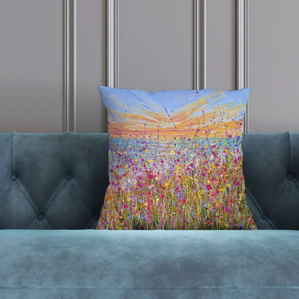Seaside Bloom Cushion Seaside Bloom Cushion wall art product Olga Tkachyk