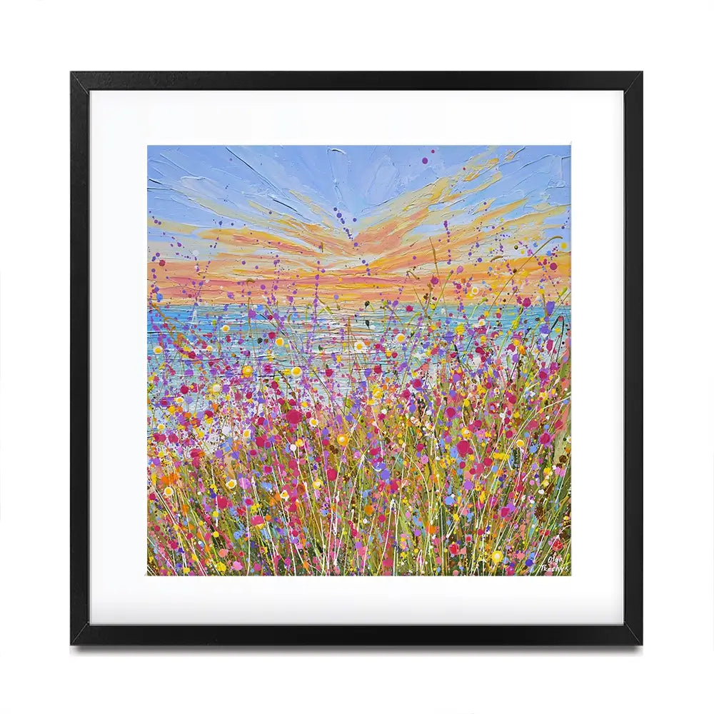 Seaside Bloom Square Framed Art Print Seaside Bloom Square Framed Art Print wall art product Olga Tkachyk