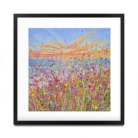 Seaside Bloom Square Framed Art Print Seaside Bloom Square Framed Art Print wall art product Olga Tkachyk