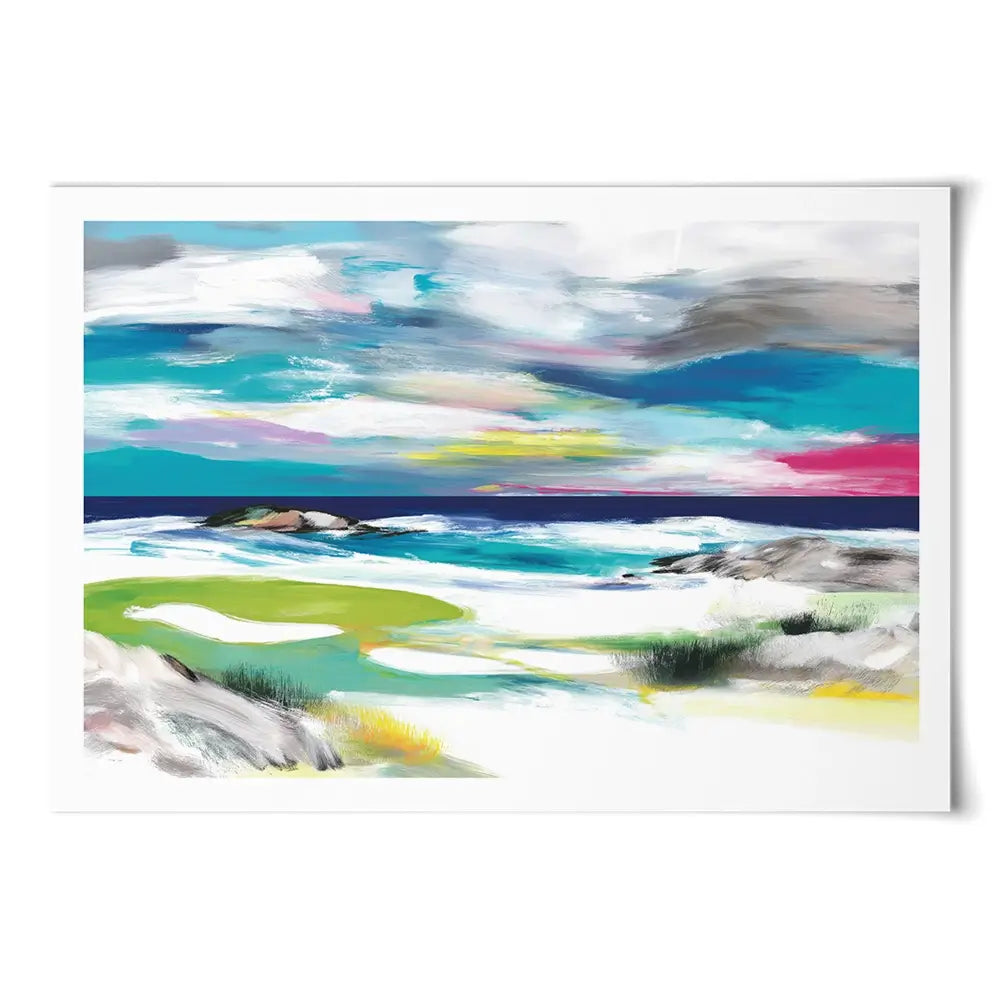 Seaside Green Art Print Seaside Green Art Print wall art product Chromatic Storm Studio