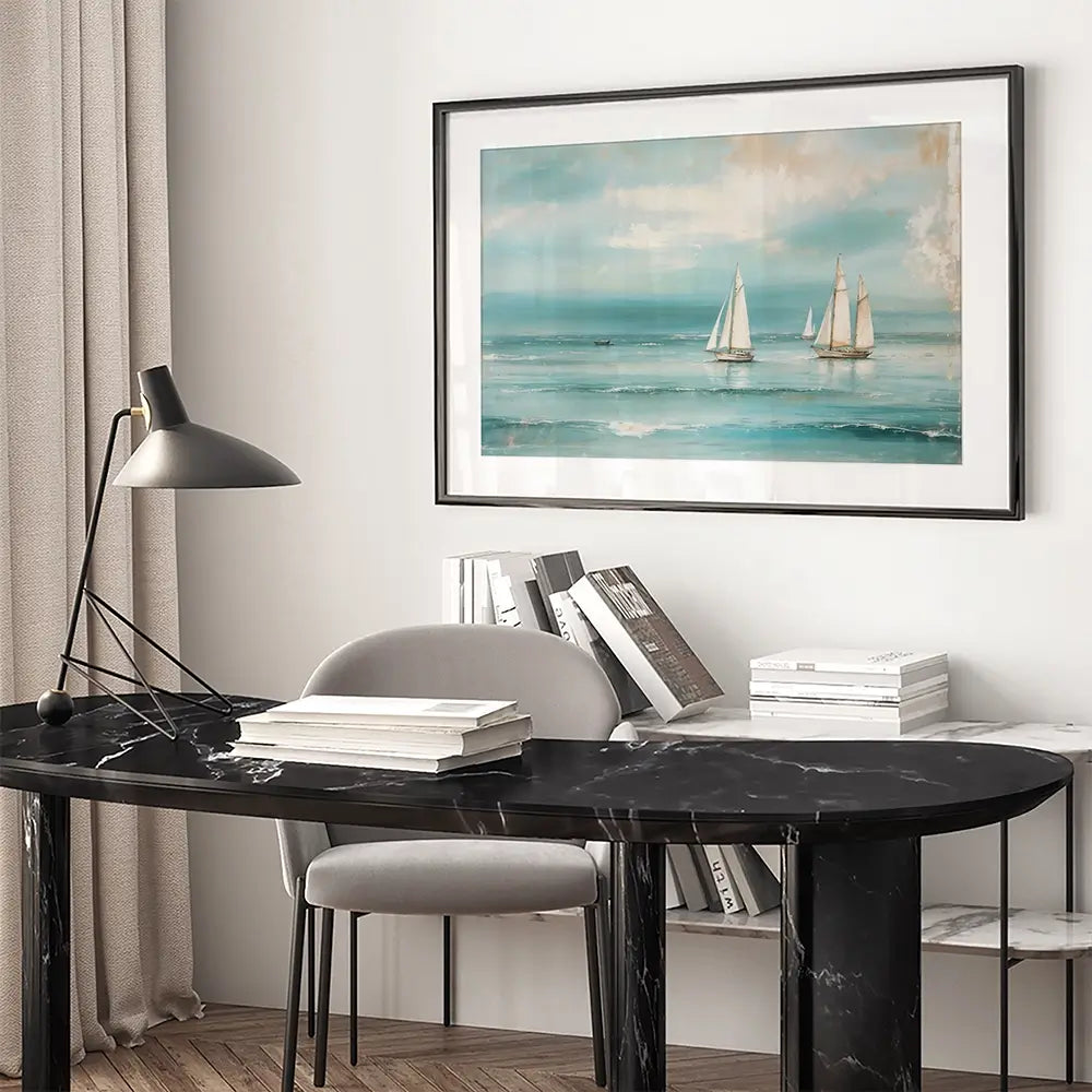 Seaside Story Framed Art Print Seaside Story Framed Art Print wall art product Treechild