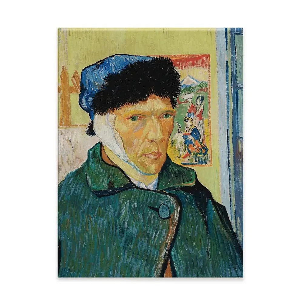 Self Portrait With Bandaged Ear Canvas Print Self Portrait With Bandaged Ear Canvas Print wall art product Vincent Van Gogh