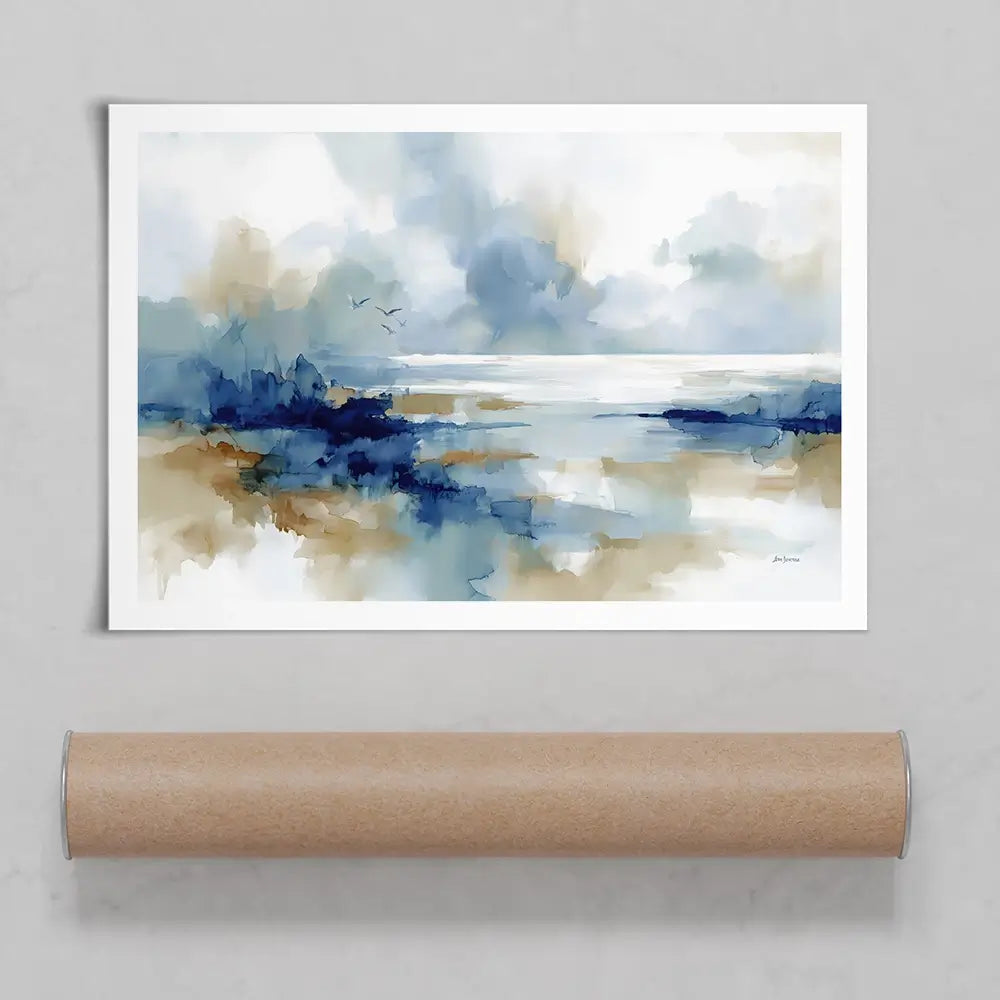 Serene Coastal View Art Print Serene Coastal View Art Print wall art product Leon Devenice