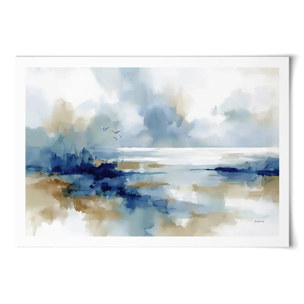 Serene Coastal View Art Print Serene Coastal View Art Print wall art product Leon Devenice