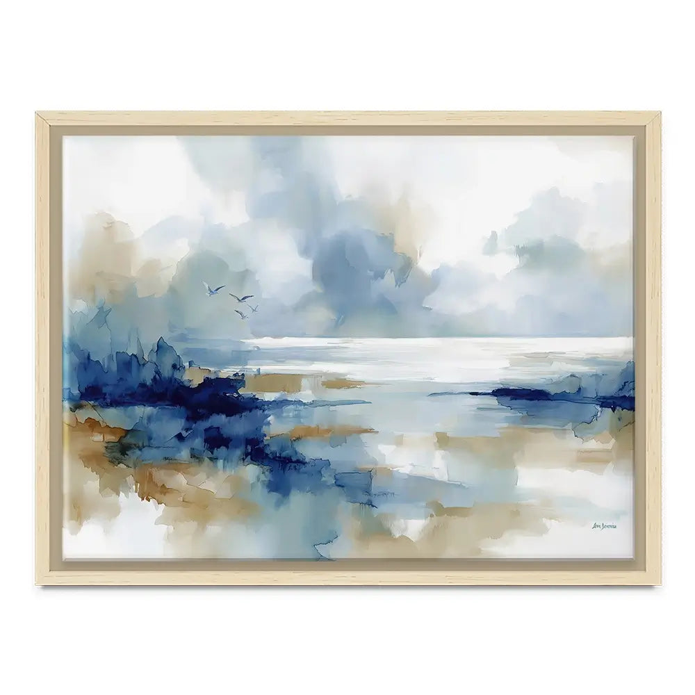 Serene Coastal View Canvas Print Serene Coastal View Canvas Print wall art product Leon Devenice
