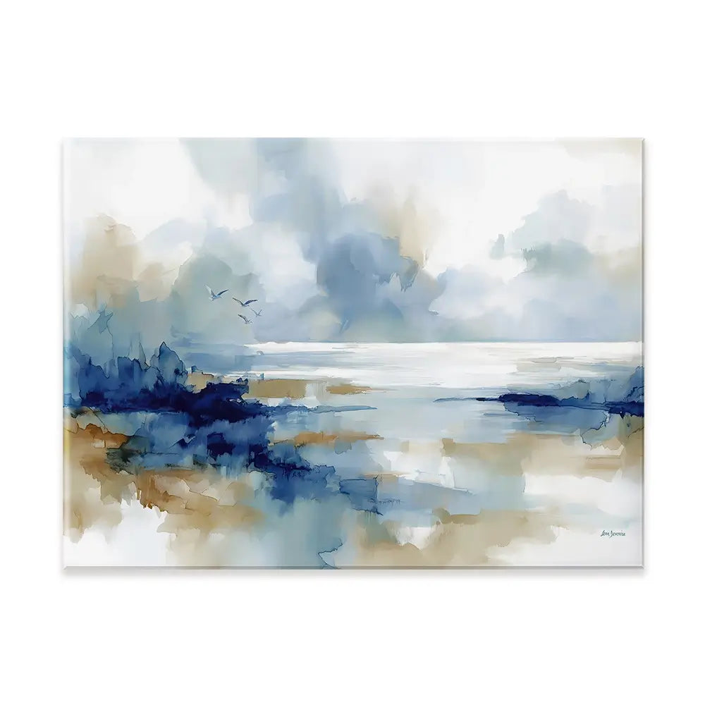 Serene Coastal View Canvas Print Serene Coastal View Canvas Print wall art product Leon Devenice