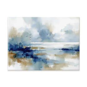 Serene Coastal View Canvas Print Serene Coastal View Canvas Print wall art product Leon Devenice