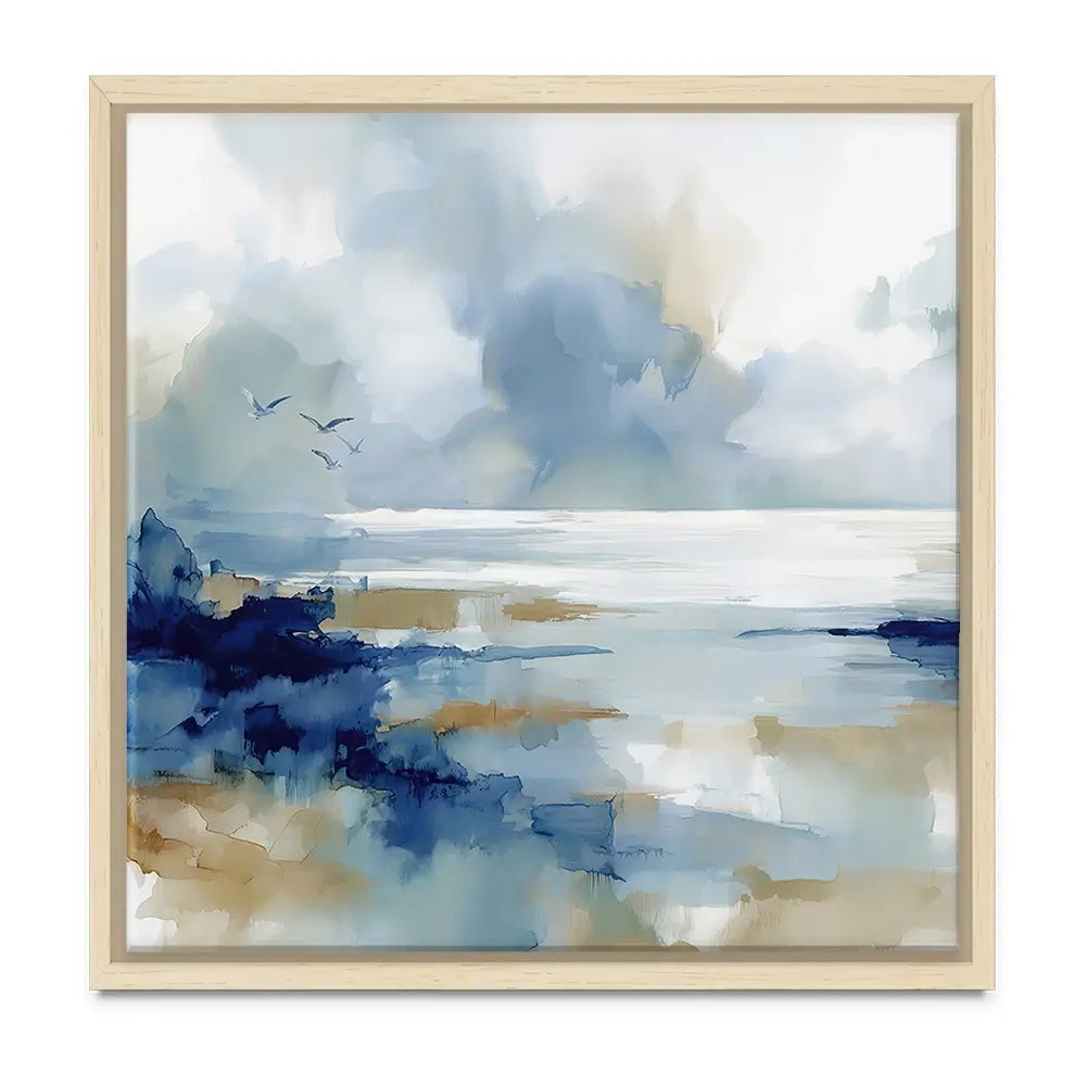 Serene Coastal View Oversized Canvas Print Serene Coastal View Oversized Canvas Print wall art product Leon Devenice