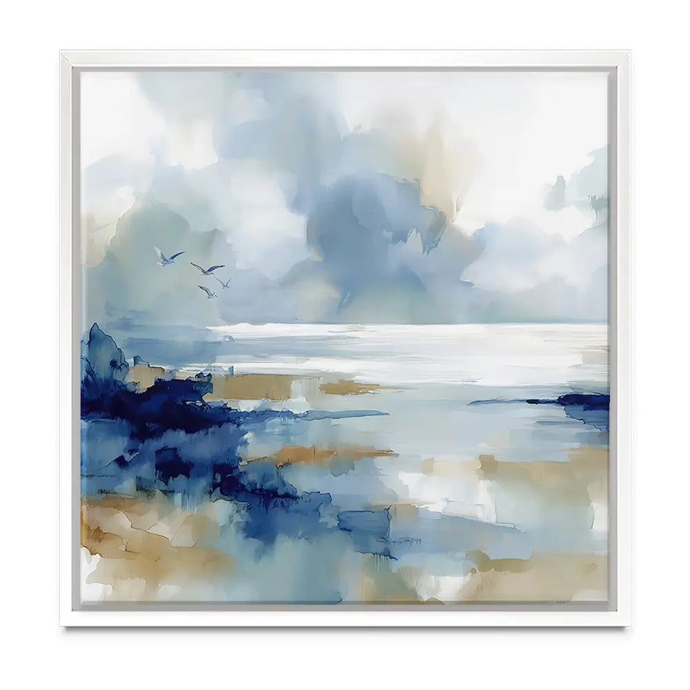 Serene Coastal View Oversized Canvas Print Serene Coastal View Oversized Canvas Print wall art product Leon Devenice